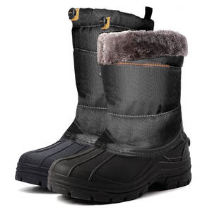Botas de Senderismo <span class=keywords><strong>para</strong></span> <span class=keywords><strong>Hombre</strong></span>, Impermeables, Aislantes, con Cordones Elásticos, Cómodas <span class=keywords><strong>para</strong></span> Clima Frío, <span class=keywords><strong>para</strong></span> Acampar, Pescar, Caminar, Protectoras - Product Image 5