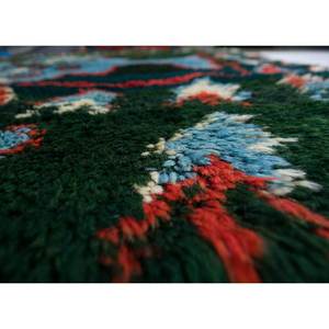 Tapis en laine noués à la main Nuray Green, style géométrique et abstrait bohème, pour entrée, salon et couloir - Pae-1385 - Product Image 3