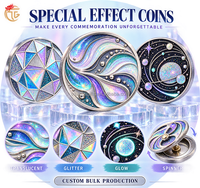 Pièces de monnaie personnalisées, souvenir significatif, concevez vos propres pièces en époxy avec paillettes, émail doux, impression UV, logo personnalisé