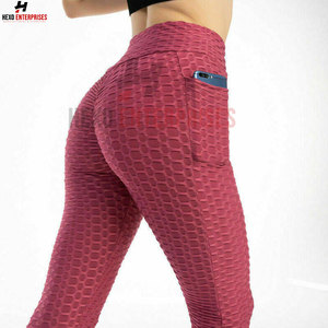 Nuevo diseño de mujer de cintura alta sin costuras Fitness Yoga Legging Scrunch Butt Lift transpirable Atlético entrenamiento desgaste estilo Casual - Product Image 6