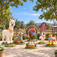 Ensemble complet d'animaux animatroniques pour les parcs zoologiques et les entrées de parcs éducatifs