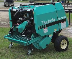 Mini presse à foin électrique entièrement automatique Nouvelle presse à balles rondes de conception pour le moteur de composant de noyau d'ensilage et d'emballage de maïs - Product Image 1