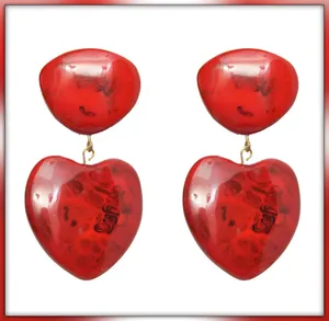 Pendientes de aro acrílicos geométricos a la moda para chicas jóvenes al por mayor - Product Image 4