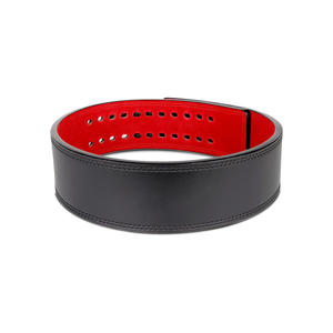 High Quality Custom Gym Fitness Workout <b>Waist</b> Lifting Lever Belt Quality Weightlifting Powerlifting Belt Secure Leather Buckle - Product Image 2