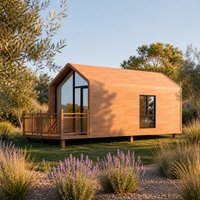 Maison préfabriquée de type grange, 2-3 chambres, 1 salle de bain, 1 étage, structure en acier et briques, faible CO2, prix compétitif, 40 pieds