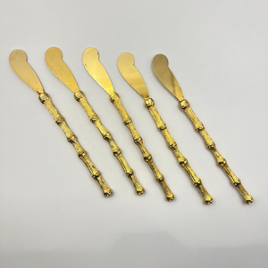 Butter Knife Brass Butter Knives Decoration PVD Long Handle Black Gifts Packing <b>Box</b> Manufacture Wholesale Supplier - Product Image 5