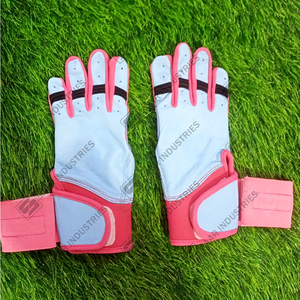 Latest Design Long Short Cuff Polyester/Cotton Ambidextrous Durable Baseball Softball Training Gloves Unique <b>Batting</b> Gloves - Product Image 2