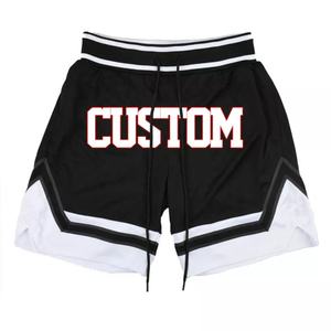 Short de basket-ball en polyester imprimé par sublimation personnalisée grande taille nouvelle saison short d'entraînement sportif sublimé caractéristique respirante - Product Image 3