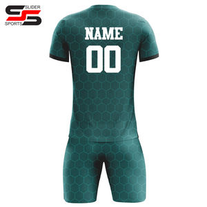 Camiseta de fútbol de gran tamaño del uniforme de fútbol con logotipo personalizado en colores lisos y degradados para hombres - Product Image 2