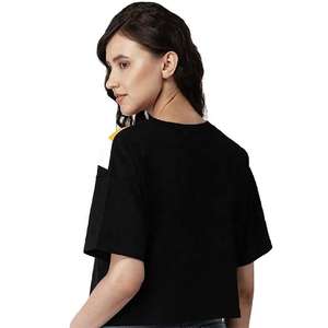 เสื้อยืดผู้หญิงทรงหลวม แขนสั้น ผ้าฝ้ายแท้ 100% 200 GSM ไซส์ใหญ่ รับสั่งทำ ปักลายกลางแจ้ง ผลิตโดยโรงงาน OEM - Product Image 6