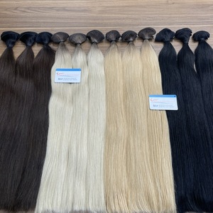 Extensiones de Cabello Humano Remy 100% al por Mayor, Tejidas a Mano, Doble Trama, Cutícula Alineada, Cabello Virgen, Proveedor - Product Image 3