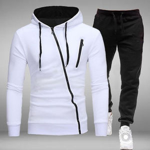 ชุดวอร์มผ้าฝ้ายมีซิปสำหรับผู้ชาย - Product Image 3