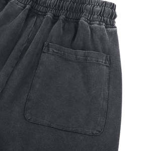 Liso 100% algodón polar logotipo personalizado Casual verano corto en blanco Unisex francés Terry impreso sudor Jogger pantalones cortos para hombres - Product Image 2