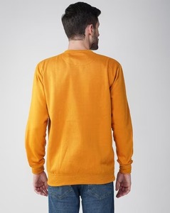 Haute qualité personnalisé hommes sweat 100% coton hommes en gros blanc solide col rond personnalisé manches longues sweats pour hommes - Product Image 3