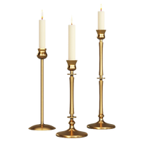 Ensemble de 3 bougeoirs en fer au design varié, prix d'usine, écologiques, durables, design unique, faits à la main en laiton, décoration d'intérieur