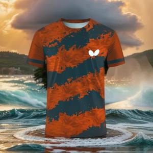 Camisetas de hombre, ropa de entrenamiento europea y de bádminton para deportes de verano, Camiseta cómoda para niños y adultos - Product Image 3