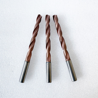 Forets en carbure monobloc à cannelures spirales pour CNC, avec canal de refroidissement intégré pour un travail des métaux efficace