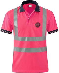 Polo à manches courtes bicolore avec rayures réfléchissantes, vêtement de travail de Construction - Product Image 5