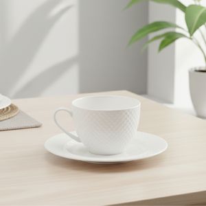 Ensemble tasse et soucoupe en porcelaine fine de qualité supérieure 3460680Cup-0.27, tasse et soucoupe avec plat - Product Image 3