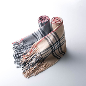 Hot Selling European Fashion Scottish <b>Red</b> Plaid Pattern Cashmere Wool Feeling <b>Scarf</b> 180*30cm Tartan Plaid Checkered Men <b>Scarf</b> - Product Image 1