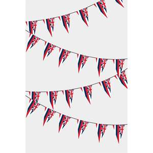 Hawaii Triangular Flag Bunting for Father's Day Back School Graduation Diwali Christmas Halloween New Year <b>Easter</b> Ramadan Paper - Product Image 1