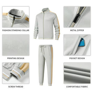 Vêtements d'hiver pour femmes Ensemble de survêtement personnalisé Ensemble de sweatshirts courts Ensemble unisexe de haute qualité 2 pièces sweat à capuche zippé et jogger - Product Image 5