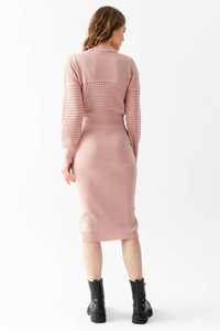 ชุดเสื้อถักสองชิ้นสำหรับผู้หญิง สไตล์เสื้อแขนยาวพร้อมเดรสสายเดี่ยว ใส่สบาย เหมาะสำหรับใส่ทำงานหรือใส่ในชีวิตประจำวัน - Product Image 6