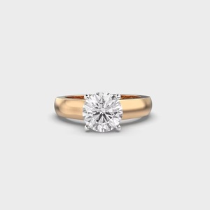 Anillo de bodas de oro amarillo de 14 quilates ecológico, Diamante en forma de pera creado en laboratorio para compromiso o regalo, joyería chapada en oro - Product Image 1