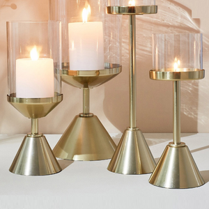 Iluminación decorativa Interior Metal Hurricanes Portavelas para el hogar y la decoración de la boda Casa y sala de estar - Product Image 6