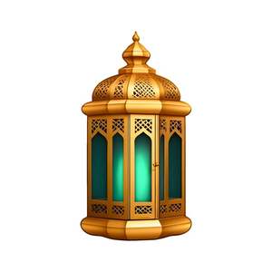 Lanterne en métal élégante pour le Ramadan, pour décorations de fête, rehaussant l'aspect festif avec une lumière douce et chaleureuse de bougie - Product Image 5