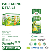 Canne à sucre Pandan Jus OEM ODM Marque privée Fabricant de boissons Usine du Vietnam 330ml Alu peut 24 par carton Petit quantité minimale de commande
