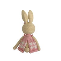 Tissus écologiques OEM Jouets en peluche personnalisés de petits lapins mignons Jouets en peluche en coton biologique