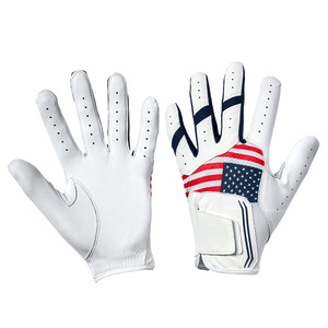 Gants de golf tout temps en cuir PU maille respirante légère prise en main confortable Logo personnalisé OEM Usine Vente en gros Sublimé - Product Image 1