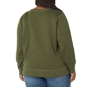 Qualité supérieure femmes 100% coton sweat goutte épaule léger séchage rapide automne décontracté Streetwear conception avant personnalisée - Product Image 3