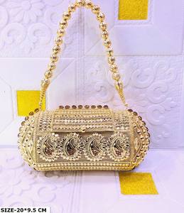 Embrague de fiesta de noche de metal de hierro hecho a mano de diseñador para damas embrague de piedra nupcial y monedero de fiesta con patrón único - Product Image 3