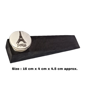 Butoir de porte en bois noir fait à la main boutons en céramique industriels pour chambre à coucher entrepôt extérieur commode tiroirs salon-grand cadeau - Product Image 3