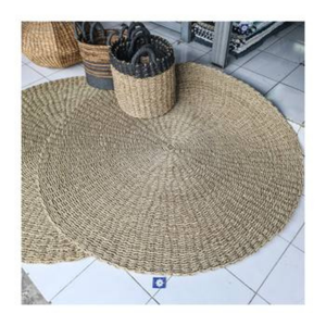 Meilleure vente Tapis en jacinthe d'eau du Vietnam Tapis tissé tressé en fibre naturelle pour hôtel de villégiature Salon Chambre HomeFloor - Product Image 5