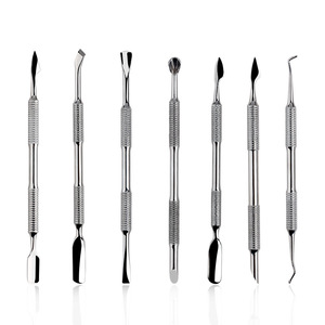 ขอบคมสแตนเลสหนังกําพร้าดันสองด้านลื่นกําจัดเล็บกบผิวที่ตายแล้วเครื่องมือดูแลเล็บ - Product Image 1