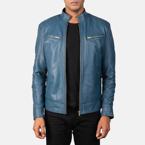 Chaqueta de Motocicleta de Cuero PU de Alta Calidad, Estilo Casual de Invierno con Cuello Alto, Impermeable y Resistente al Viento para Hombre - Product Image 3