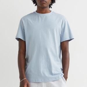 <b>Mens</b> 100% Cotton Cotton Polyester Hip Hop <b>Longline</b> Crewneck T-<b>Shirt</b> - Product Image 1
