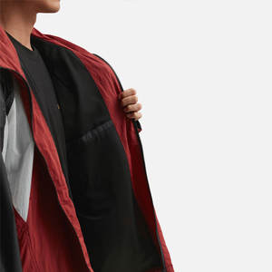 Chaquetas Cortavientos Personalizadas de Nailon con Bloques de Color, Chaqueta Deportiva de Softshell Tejida para Correr al Aire Libre para Hombre - Product Image 4