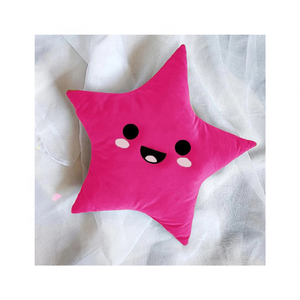 Coussin doux brodé 100% coton étoile mignonne de qualité supérieure avec une sensation légère et un attrait durable pour le confort intérieur - Product Image 1