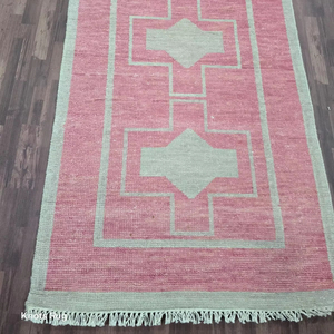 Alfombra de nudo hecha a mano anudada de lana de alta calidad Oushak nuevas alfombras bordadas modernas con patrón de forro de trabajo para sala de estar, dormitorios - Product Image 6