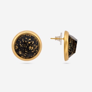 Trendy Religious Style <b>Stud</b> Hoop <b>Earrings</b> 192790 Zinc Alloy Stainless Steel Plastic Bezel Setting Ball Pattern for Parties Pearl - Product Image 2