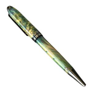 Serpentine Collection: Luxury Handmade 0.7mm Writing Width Stabilized Wood Ballpoint Pen Business <b>Gift</b> Wedding Souvenir Pen - Product Image 5