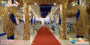 Puerta de bienvenida de boda tradicional decoración Bollywood boda Mandap puerta de entrada TEMA DE Bollywood indio puerta de bienvenida de boda - Product Image 6