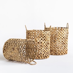 Pot de fleurs en jacinthe d'eau pour accessoires de plantes d'intérieur, panier tissé pour plantes au prix le plus bas - Product Image 3