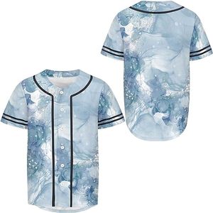 Maillot de baseball épais gris 100 % polyester avec passepoil contrastant, maillots de baseball vierges personnalisables en gros - Product Image 3