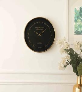 Grande horloge murale antique rétro en métal ronde silencieuse vintage étanche pour extérieur avec affichage de la température et de l'humidité - Product Image 6