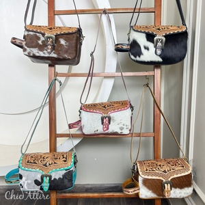 Neceser personalizado de cuero de vaca con asa cruzada para mujer, organizador de maquillaje cosmético de viaje a la moda, novedad de 2025 - Product Image 1